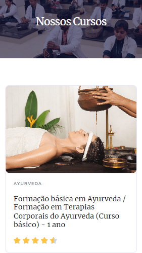 site ayur nidhi desenvolvido por nossa agência